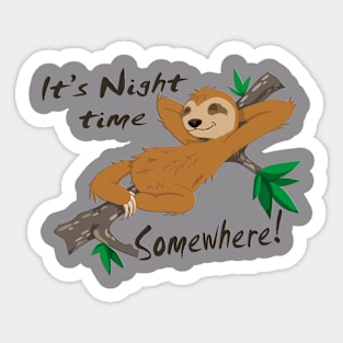 Sloth time Sticker